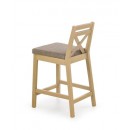 Стул барный HALMAR BORYS LOW дуб сонома/ INARI 23